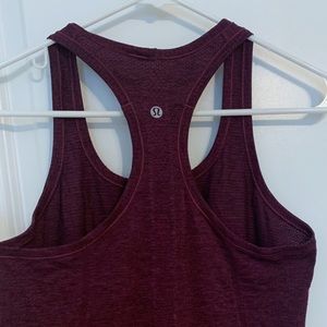 Lululemon Racerback Burgundy Tank Top
